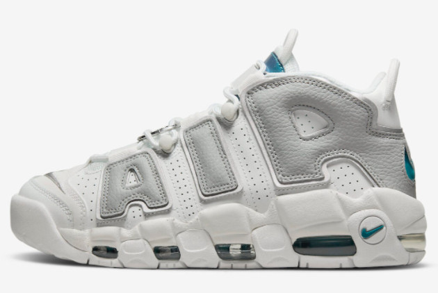 Nike Air More Uptempo Metallic Teal Outlet Sale DR7854-100