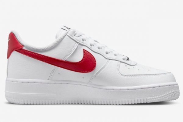 Nike Air Force 1 Next Nature White Leather Upper With Red Swooshes DN1430-102-1