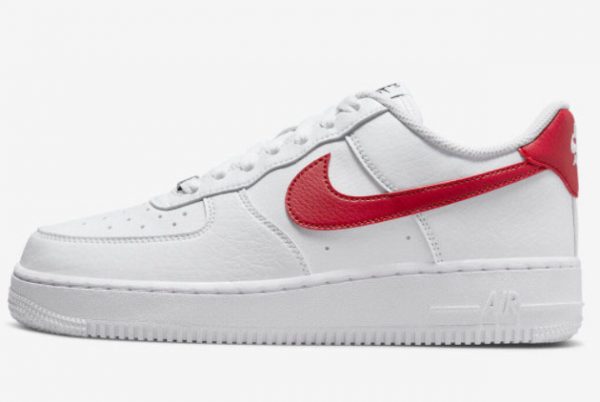 Nike Air Force 1 Next Nature White Leather Upper With Red Swooshes DN1430-102