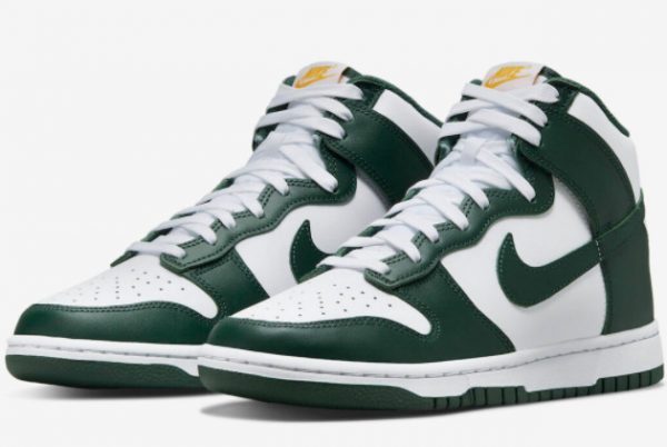 Nike Dunk High Green Gold Sneakers On Sale DD1399-300-2