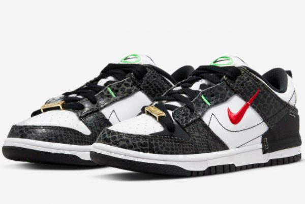 Nike Dunk Low Disrupt 2 Just Do It White Black For Sale DV1490-161-2