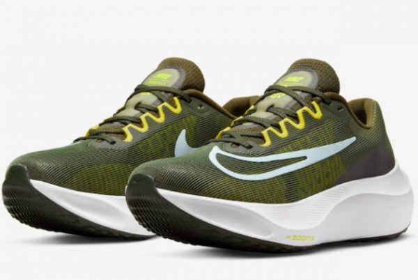 2022 Fashion Nike Zoom Fly 5 Olive Green Training Shoes DM8968-301-2