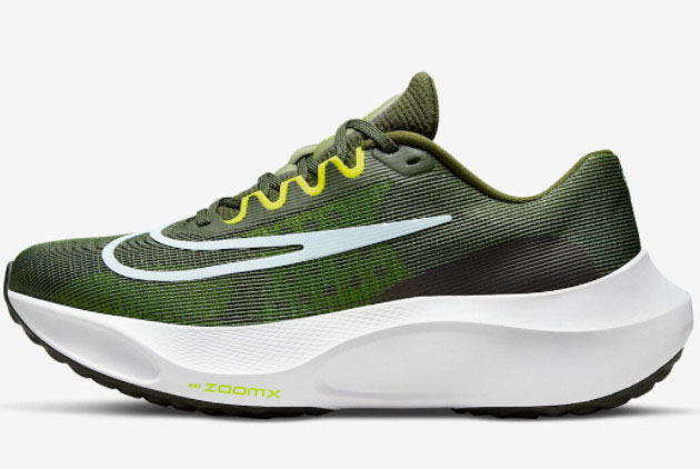 2022 Fashion Nike Zoom Fly 5 Olive Green Training Shoes DM8968-301