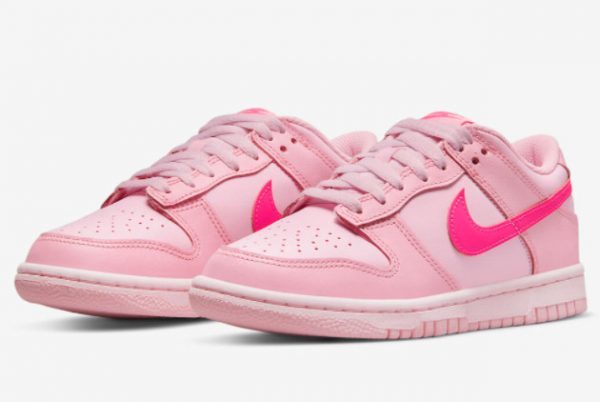 2022 Newest Nike Dunk Low GS Triple Pink Shoes DH9765-600-2
