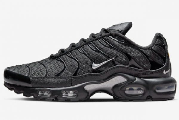 2022 Nike Air Max Plus Black Silver Running Shoes DX8971-001