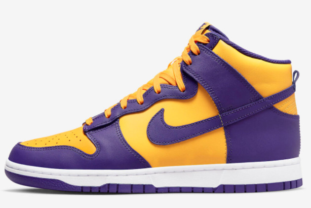 2022 Nike Dunk High Lakers Court Purple Hot Sale DD1399-500