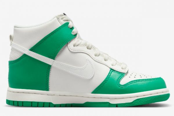 2022 Nike Dunk High White Green Training Shoes For Sale DB2179-002-1