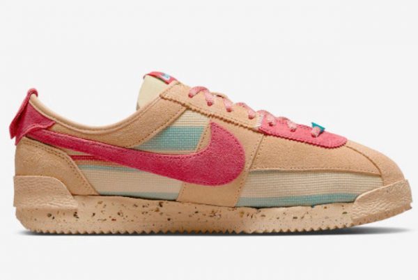 Buy Union x Nike Cortez Tan Pink Running Shoes DR1413-200-1
