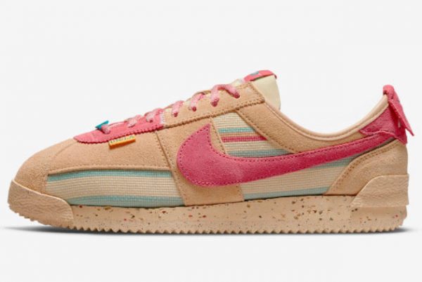 Buy Union x Nike Cortez Tan Pink Running Shoes DR1413-200