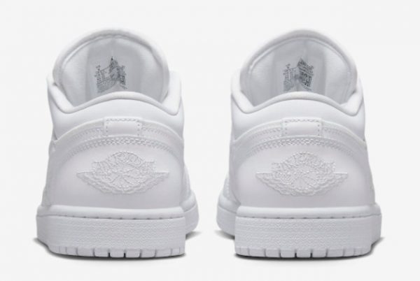 Men and Women's Air Jordan 1 Low Quilted Triple White DB6480-100-2