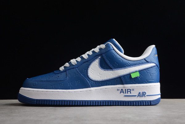 2022 Nike AF1 Air Force 1 Low Blue White Outlet Sale MS 0232