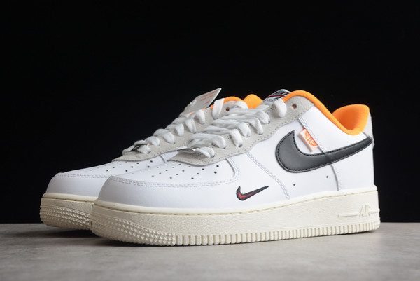 Nike Air Force 1 Low Hoops White Orange Cheap For Sale DX3357-100-2