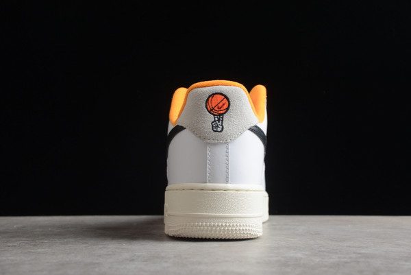 Nike Air Force 1 Low Hoops White Orange Cheap For Sale DX3357-100-4