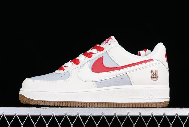 Where to Buy The CC2569-022 Nike Air Force 1 '07 Low White Grey Red 2023 Shoes