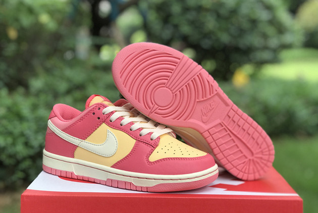 Where to Buy The DH9765-200 Nike Dunk Low Strawberry Peach Cream 2023 Shoes