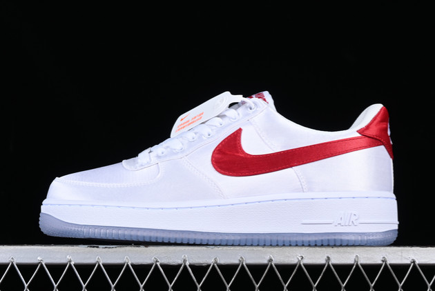 Where to Buy The DX6541-100 Nike Air Force 1 Low Satin White/Red 2023 Shoes