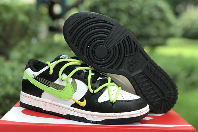 Where to Buy The FD4623-133 Nike Dunk Low Multi-Color Swoosh White Green Black 2023 Shoes