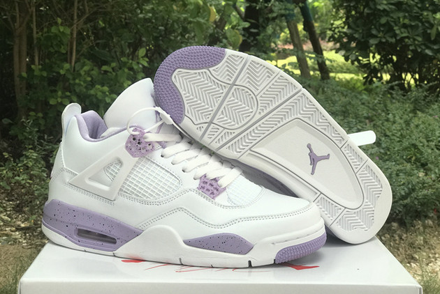 Where to Buy The CT8527-115 Air Jordan 4 White Purple 2023 Shoes