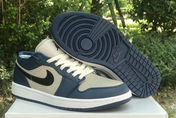 Where to Buy The DC0774-402 Air Jordan 1 Low Grey Navy 2023 Shoes