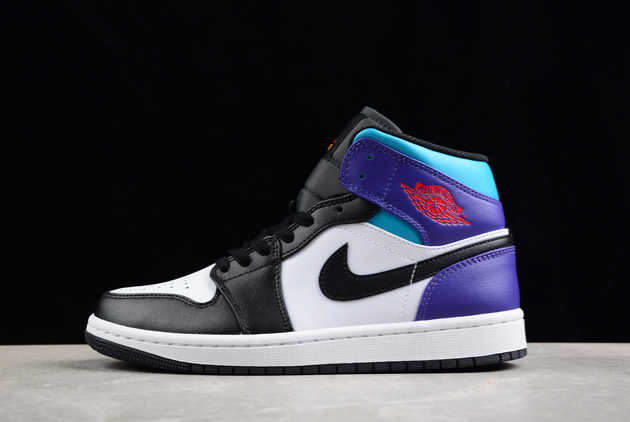 Where to Buy The DQ8426-154 Air Jordan 1 Mid Teal Purple 2024 Basketball Shoes