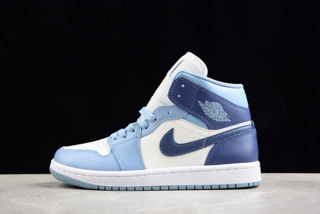 Where to Buy The BQ6472-140 Air Jordan 1 Mid Diffused Blue 2024 Basketball Shoes