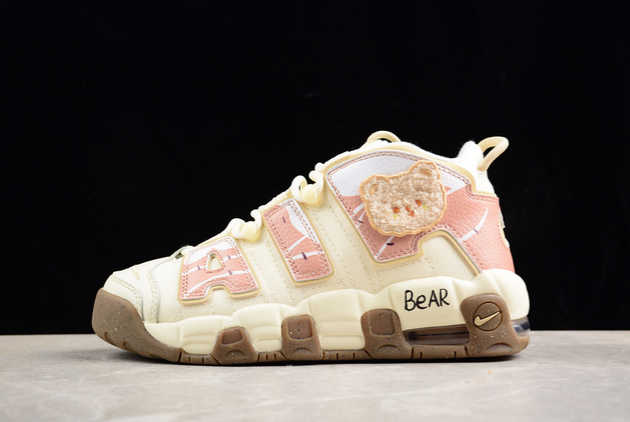 Where to Buy The DX1939-100 Nike Air More Uptempo 96 QS Beige Pink 2024 Basketball Shoes