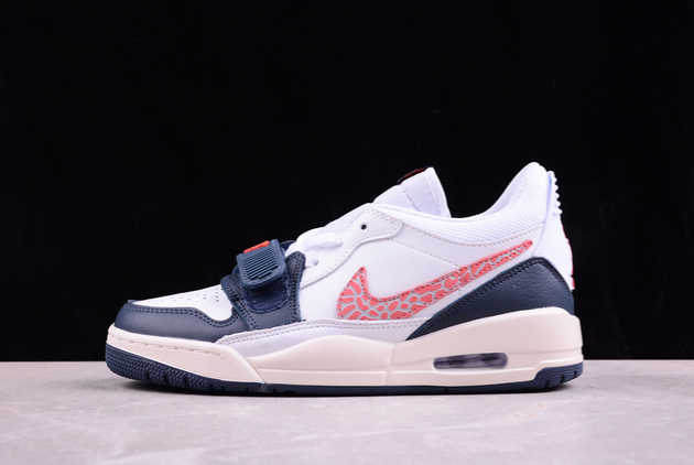 Where to Buy The CD9054-146 Air Jordan Legacy 312 Low White Navy Wolf Grey 2024 Basketball Shoes