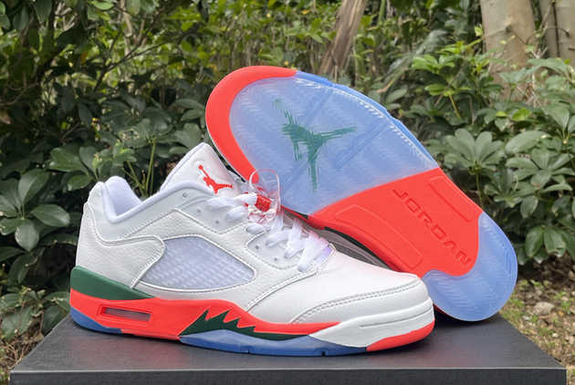 Where to Buy The FQ1316-018 Air Jordan 5 Retro Low Hurricanes 2024 Basketball Shoes