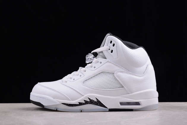 Where to Buy The 2024 Air Jordan 5 White Black AJ5 DD0587-110 Shoes