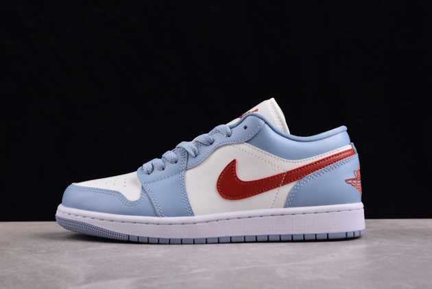 Where to Buy The DC0774-164 Air Jordan 1 Low Blue Whisper 2024 Shoes